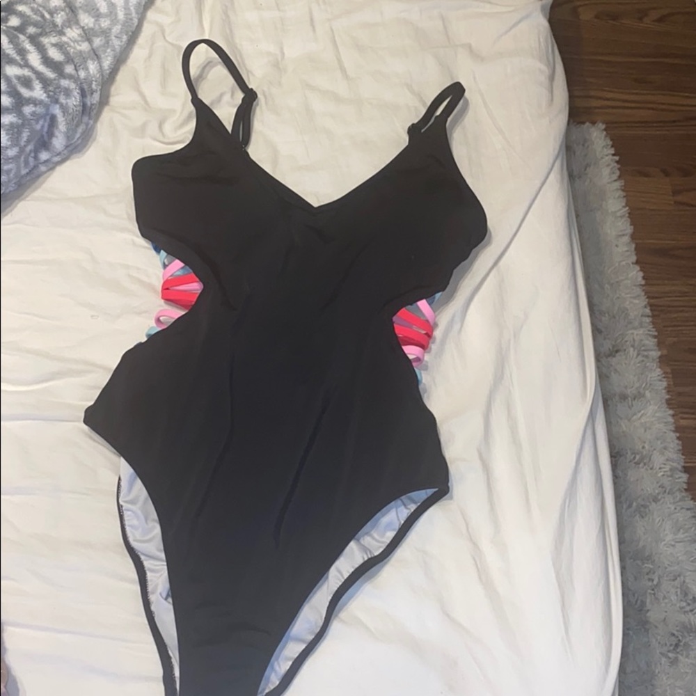 One piece swimsuit size small PINK VS
